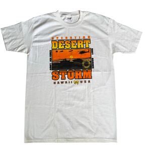 VTG Stedman Operation Desert Storm Hawaii USA Made Shirt Large Single Stitch